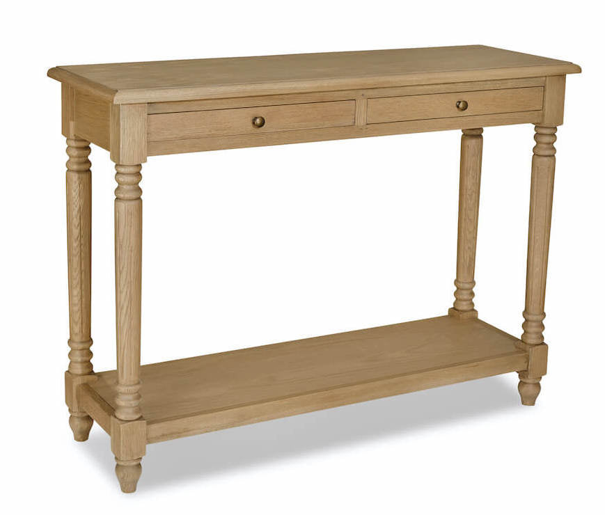 Clifton weathered oak console table
