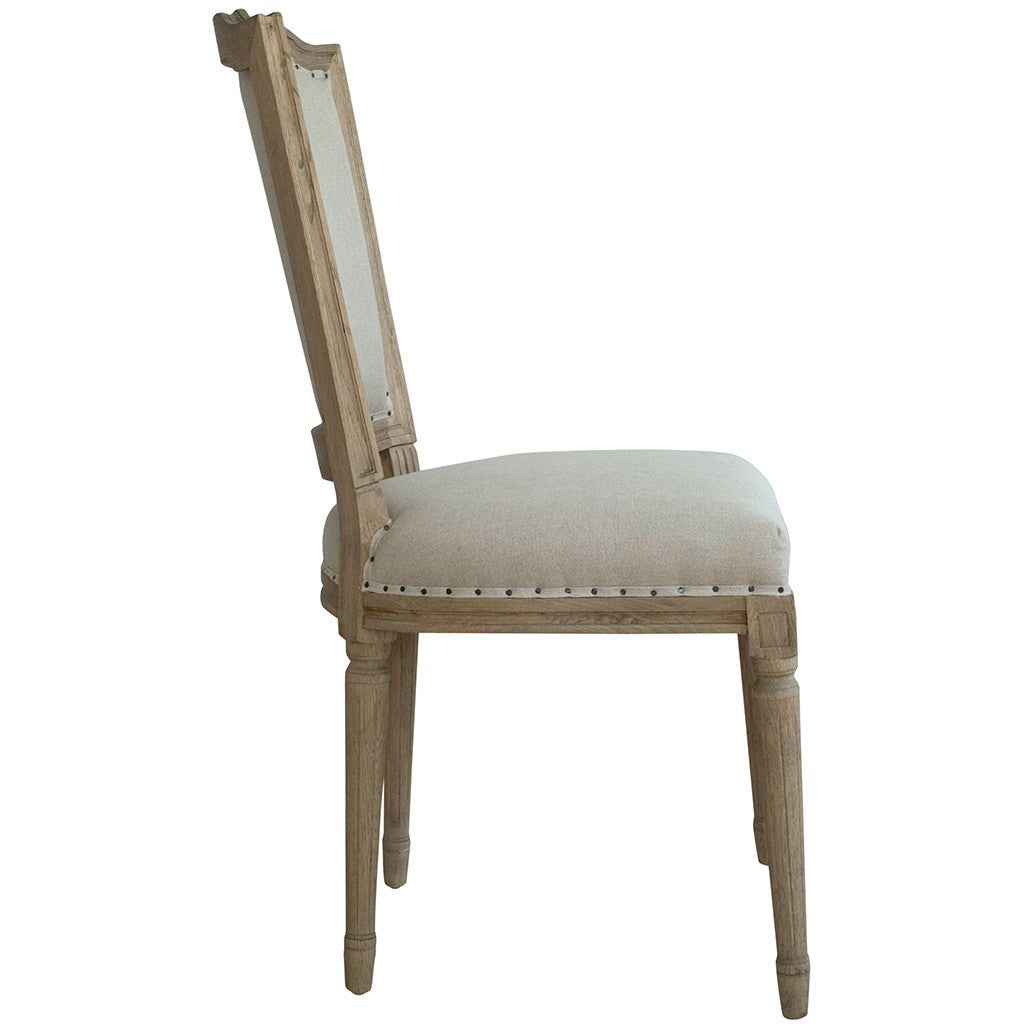 Dining Chairs - Eaton Oak French Style Dining Chair