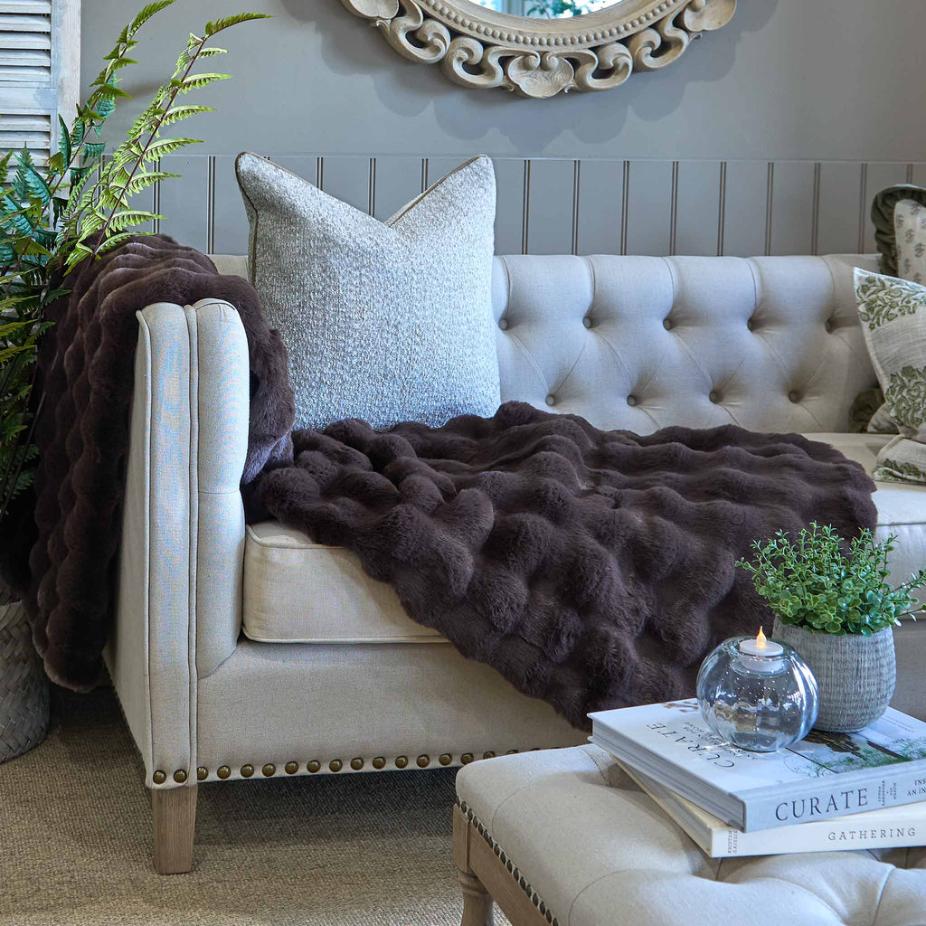 Raffles Throw Chocolate – La Residence Interiors