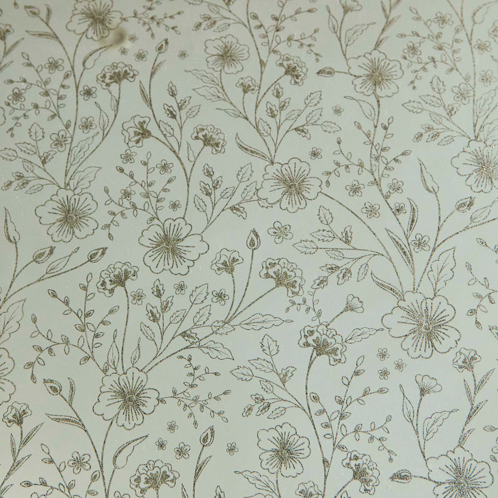 Round Mirrored Silver Tray Detail