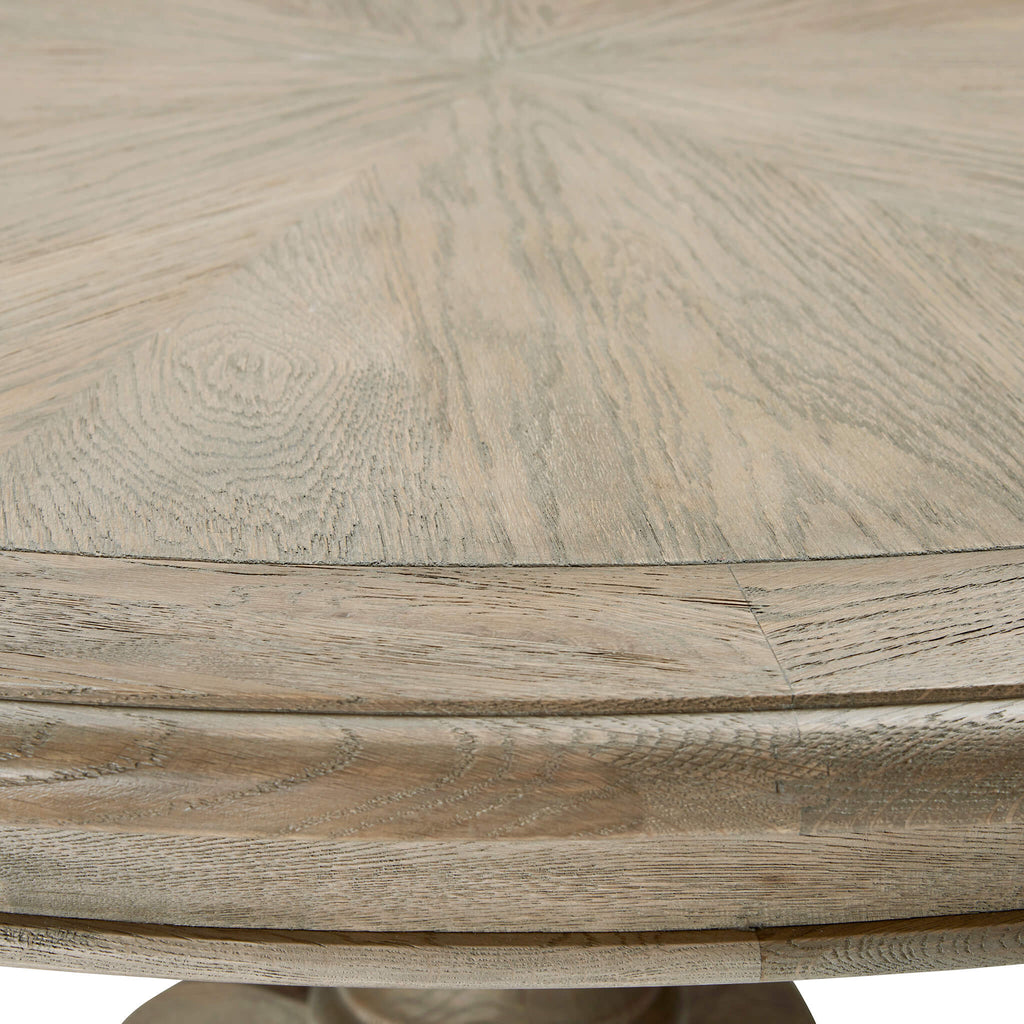 Round Oak Dining Table Belmont 