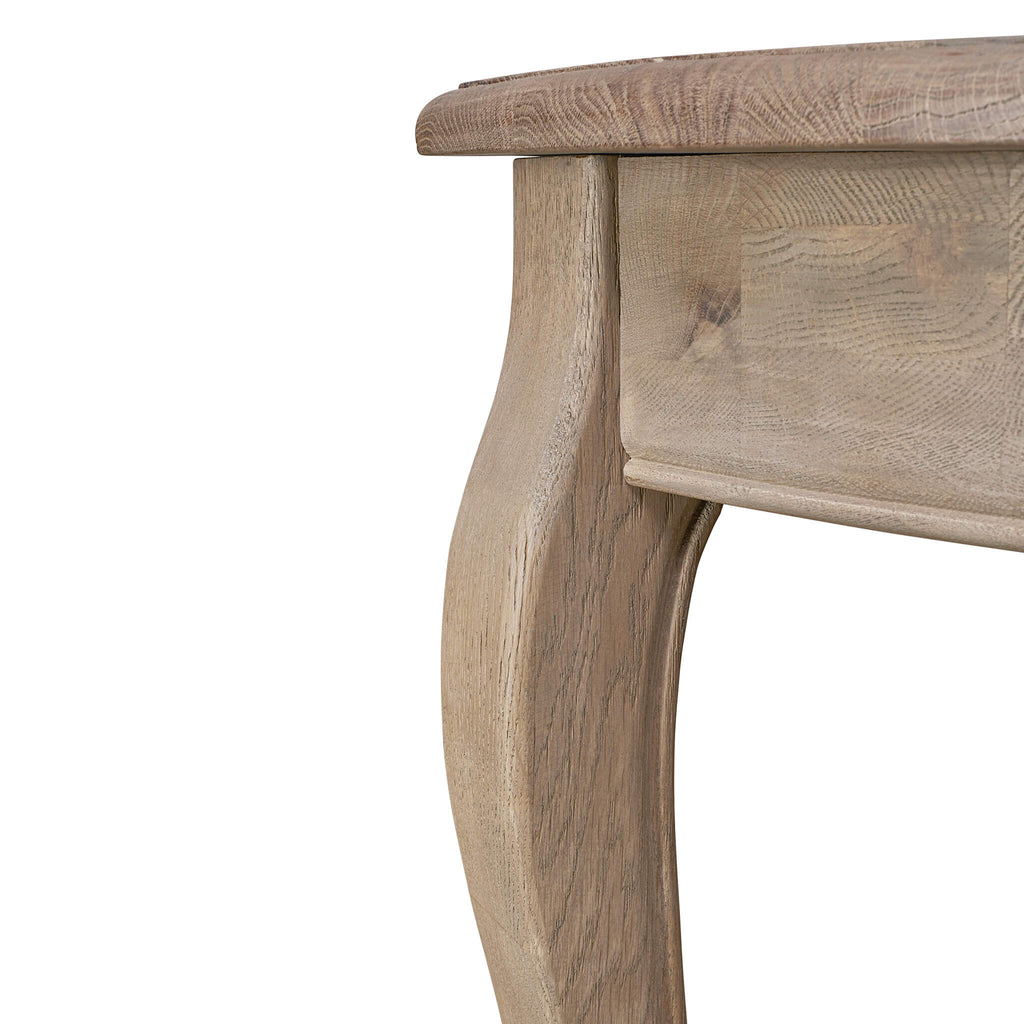 Camille Console Table In Weathered Oak 