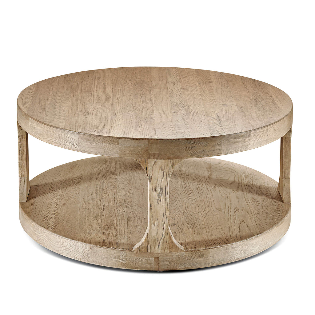 Compton Weathered Oak Round Coffee Table