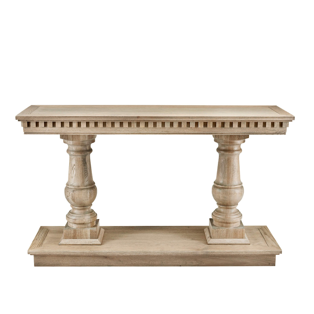 The Claremont Weathered Oak Console Table 