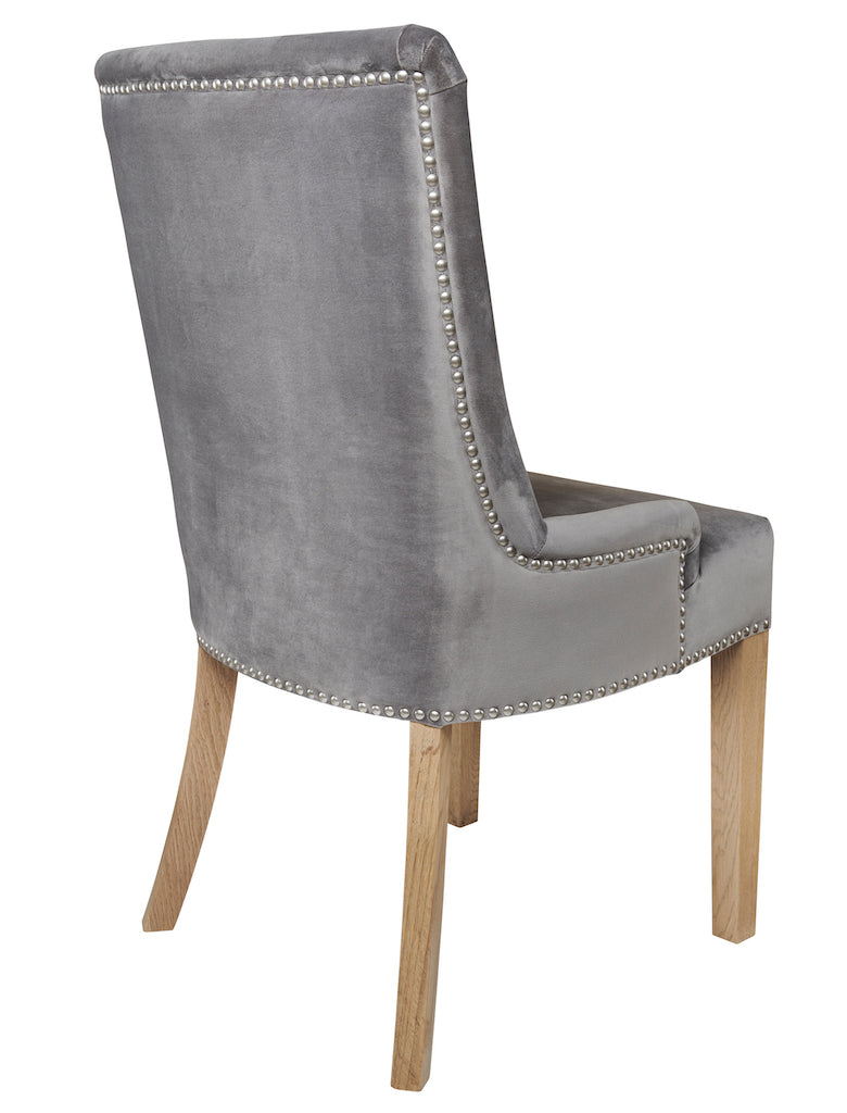 Grey Velvet Hamilton Dining Chair