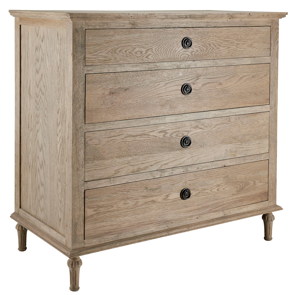 St Claude Weathered Oak Chest of Drawers
