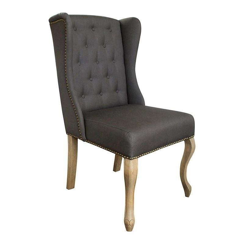 Dining Chairs - Kingsley Dining Chair Dark Grey