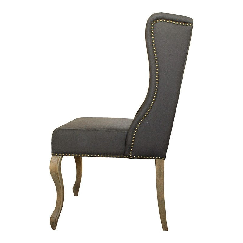 Dining Chairs - Kingsley Dining Chair Dark Grey